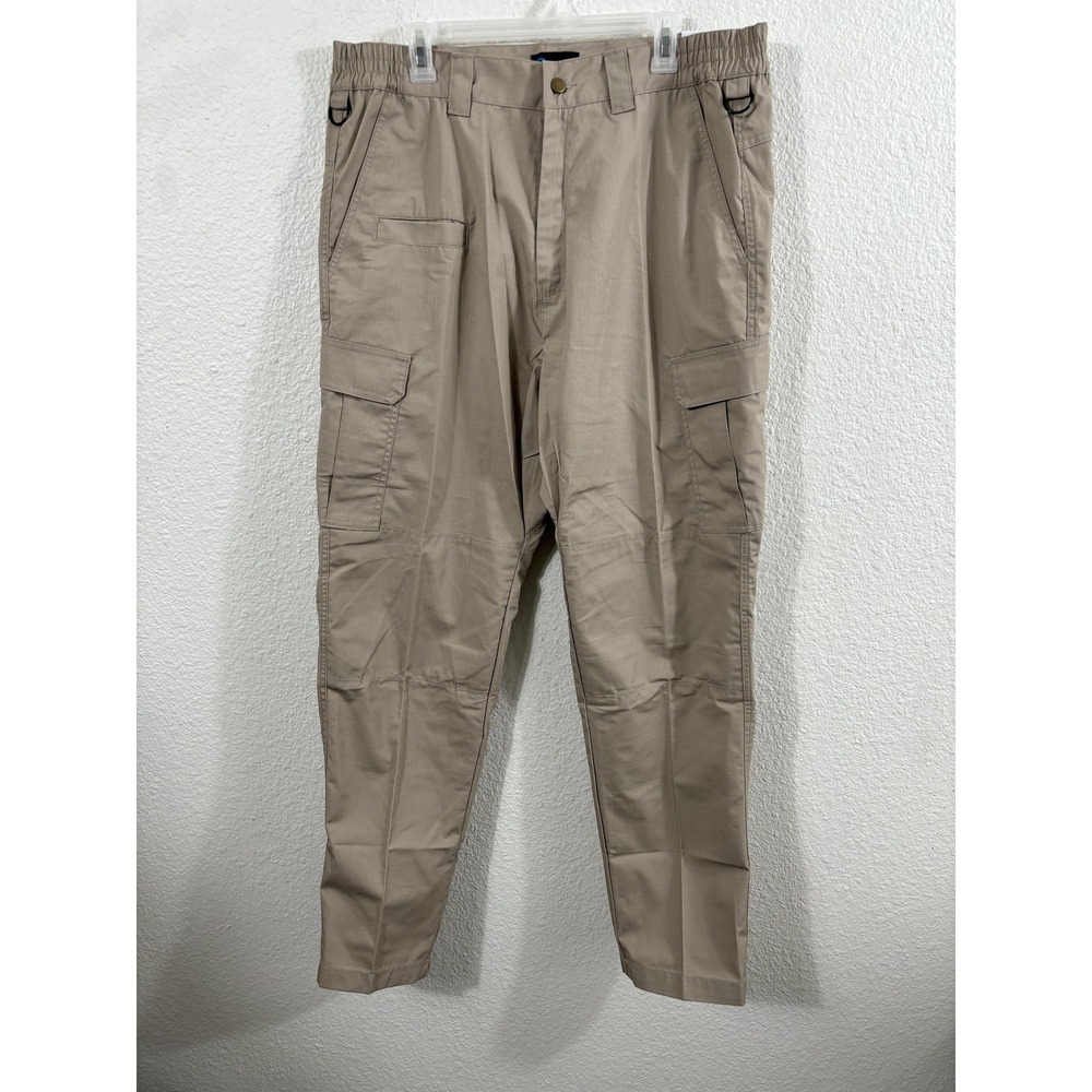 Galls Tac Force Tactical Pants Mens 36x34 Khaki‎ Ripstop Cargo Duty Work TR2597